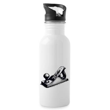 ZIMMERMANN - Trinkflasche mit integriertem Trinkhalm - Weiß - Rechts