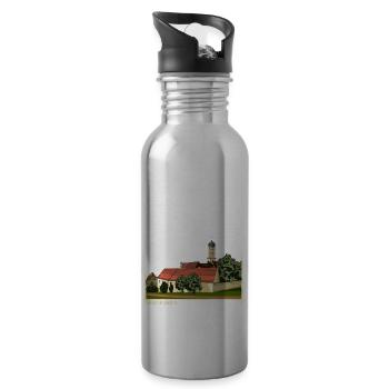 Mönchsdeggingen // Illustration - Trinkflasche mit integriertem Trinkhalm - Lightsilver - Rechts