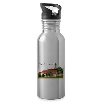 Mönchsdeggingen // Illustration - Trinkflasche mit integriertem Trinkhalm - Lightsilver - Rechts