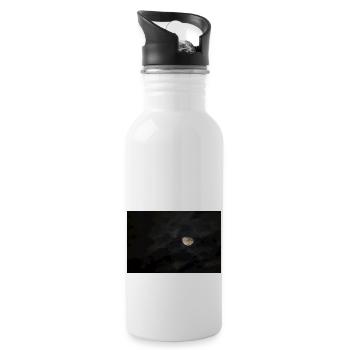 Mond - Trinkflasche mit integriertem Trinkhalm - Weiß - Rechts