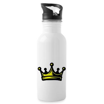 Crown King - Water bottle with straw - white - Right