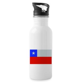 Chile - Trinkflasche mit integriertem Trinkhalm - Weiß - Rechts