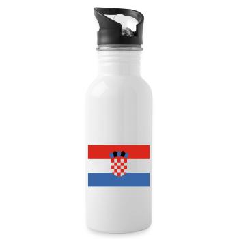 croatia - Water bottle with straw - white - Right