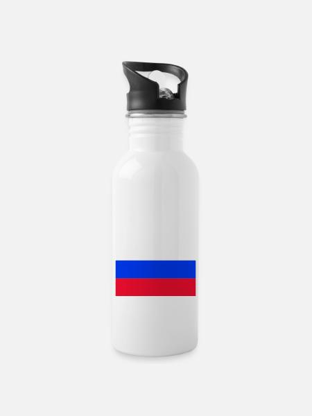 Russie - Gourde avec paille intégrée - blanc