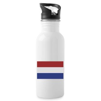 niederlande - Water bottle with straw - white - Right
