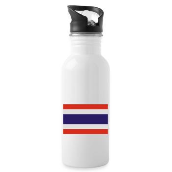thailand - Trinkflasche mit integriertem Trinkhalm - Weiß - Rechts