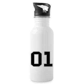 01 sheriff - Gourde avec paille intégrée - blanc - Droite