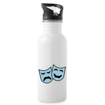 theater_2c - Water bottle with straw - white - Right