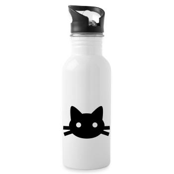kids cat - Trinkflasche mit integriertem Trinkhalm - Weiß - Rechts