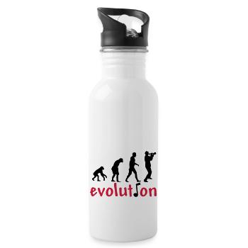 trumpet - Water bottle with straw - white - Right
