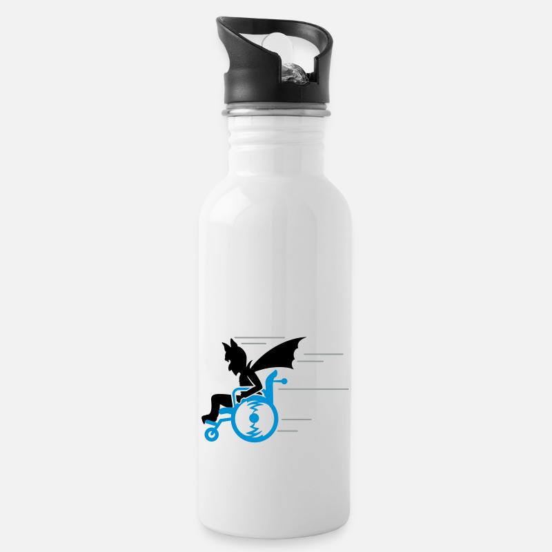 senior superhero (3c) - Water bottle with straw - white