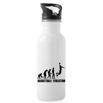 Evolution Basketball Dunk - Water bottle with straw - white - Right