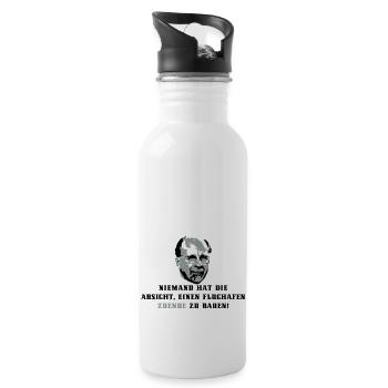 Berlin Airport - Water bottle with straw - white - Right