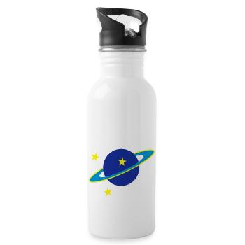 espace - Gourde avec paille intégrée - blanc - Droite