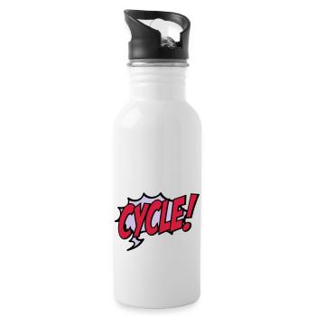 cycle - Water bottle with straw - white - Right