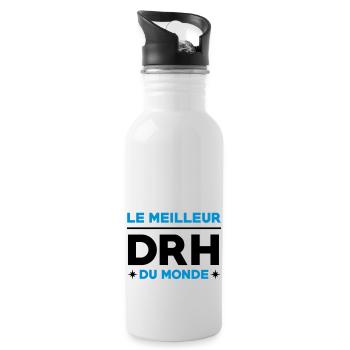 Directeur des Ressources Humaines / DRH Directrice - Gourde avec paille intégrée - blanc - Droite