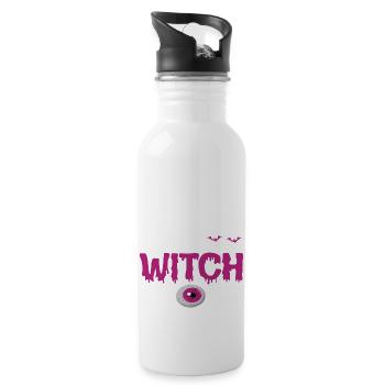 The Witch is in - Water bottle with straw - white - Right