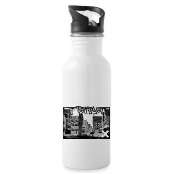 Oettingen // Illustration // Residence City - Water bottle with straw - white - Right