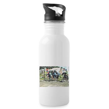 bmx - Gourde avec paille intégrée - blanc - Droite