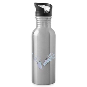 Toast - Trinkflasche mit integriertem Trinkhalm - Lightsilver - Rechts
