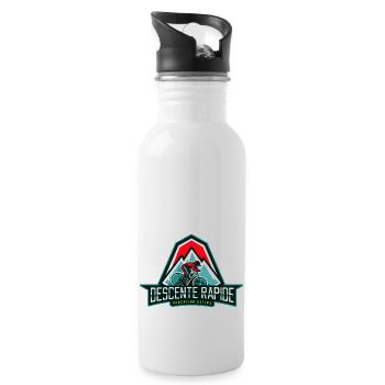 Mountainbiken Downhill Sport Extreme Mountain Adventure - Trinkflasche mit integriertem Trinkhalm - Weiß - Rechts
