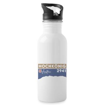 Hochkönig Hiking Hike via ferrata Pinzgau - Water bottle with straw - white - Right