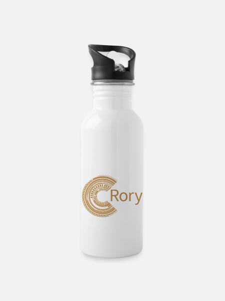 For Rory - Water bottle with straw - white