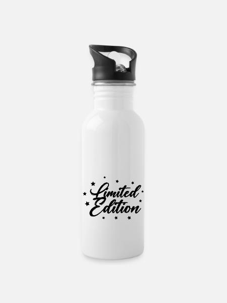 Édition limitée - Gourde avec paille intégrée - blanc