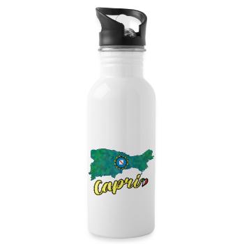 Capri Lover - Water bottle with straw - white - Right