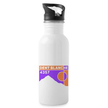 Dent Blanche Grenchen Valais Normal route alpine tour - Water bottle with straw - white - Right