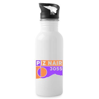 Piz Nair Höhe Hiking St Moritz Souvenir - Water bottle with straw - white - Right