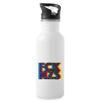 FCK NZS - Water bottle with straw - white - Right