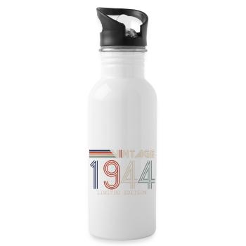 Vintage 1944 Cadeau Anniversaire - Millésime 1944 - Gourde avec paille intégrée - blanc - Droite