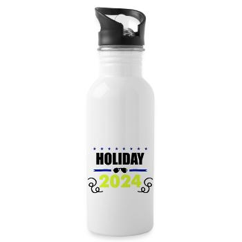 holiday 2024 - Trinkflasche mit integriertem Trinkhalm - Weiß - Rechts