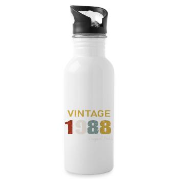 Original parts 1988 - 36th Anniversary Gift - Water bottle with straw - white - Right
