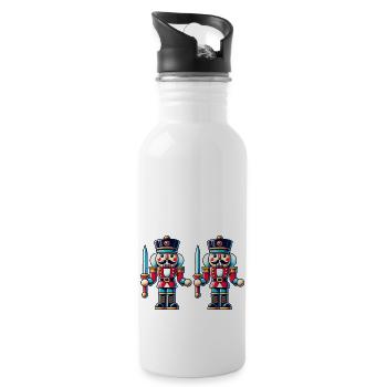 Nutcracker 2 - Water bottle with straw - white - Right