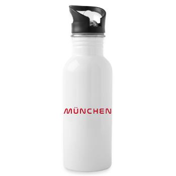 T-Shirt Munich – Joie de vivre bavaroise - Gourde avec paille intégrée - blanc - Droite