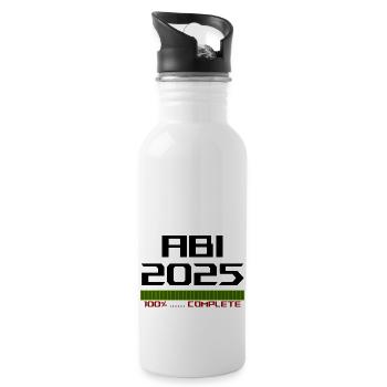Complete 2025 ABI black - Trinkflasche mit integriertem Trinkhalm - Weiß - Rechts