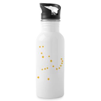 astronomy_orion - Trinkflasche mit integriertem Trinkhalm - Weiß - Rechts