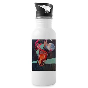 Bull Series - Water bottle with straw - white - Right