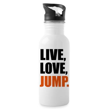 Jump - Water bottle with straw - white - Right