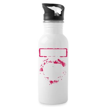 RENTNERIN - duden - Trinkflasche mit integriertem Trinkhalm - Weiß - Rechts