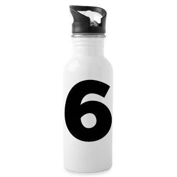6.6 - Water bottle with straw - white - Right