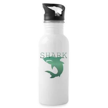 Hai - Trinkflasche mit integriertem Trinkhalm - Weiß - Rechts