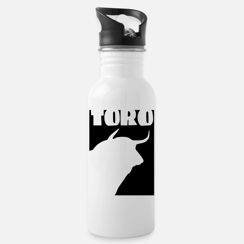 toro 4 - Gourde avec paille intégrée - blanc