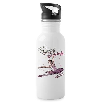 Ballet dancer | Ballerina Dance Gift Idea - Water bottle with straw - white - Right
