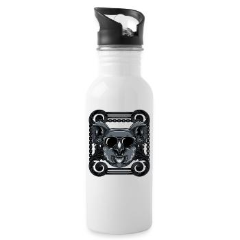 Koala - Trinkflasche mit integriertem Trinkhalm - Weiß - Rechts