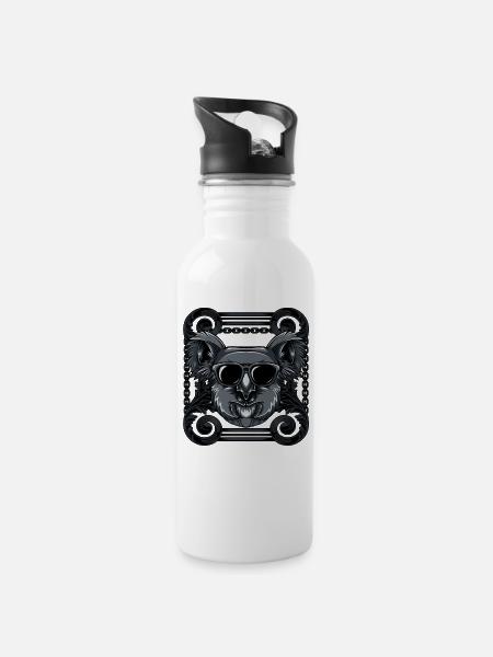 Koala - Gourde avec paille intégrée - blanc