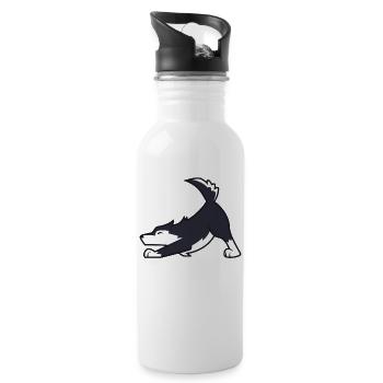 Husky - Water bottle with straw - white - Right