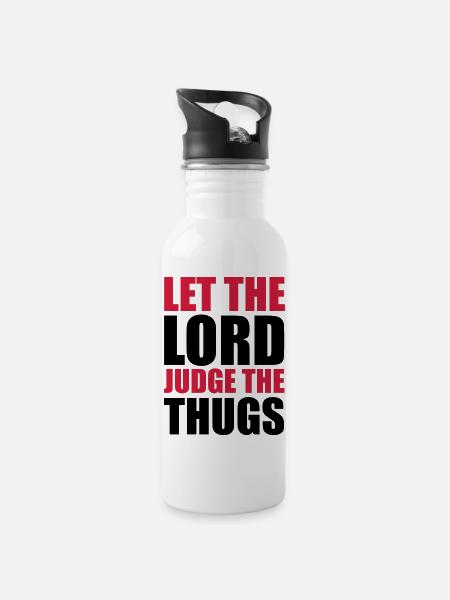 Lord Judge The Thugs - Gourde avec paille intégrée - blanc
